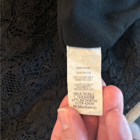 Audrey 3+1 Black Lace Sheath Mini with Belled Sleeves - Picture 5 of 10